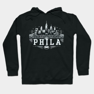 Phila Football Skyline Hoodie